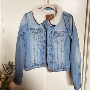 BBJ Los Angeles Sherpa Lined Denim Jacket